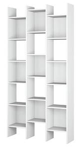 Librairie Rockford Blanc Blanc - Bois manufacturé - 29 x 192 x 96 cm