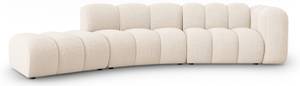 modulares Sofa LUPINE 5 Sitzplätze Hochglanz Beige