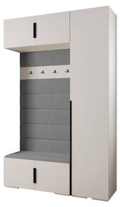 Garderobe Inova 1 Z19 Schwarz - Grau - Weiß - Schwarz