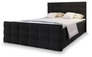 Boxspringbett AMON Schwarz - Breite: 180 cm