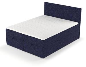 Boxspringbett Elodie Marineblau - 140 x 110 x 208 cm