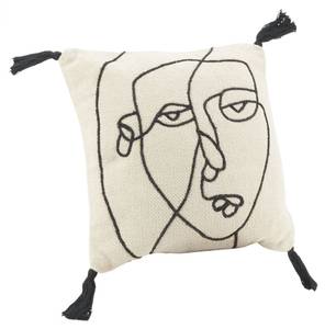 Kissen aus Baumwolle "Visage" Textil - 45 x 1 x 45 cm