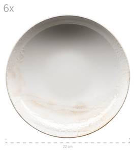 Tafelservice Ossia (18-tlg) Beige - Weiß - Keramik - 27 x 1 x 27 cm
