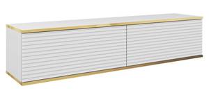 Meuble de télévision ORO MDF RTV135 Doré - Blanc