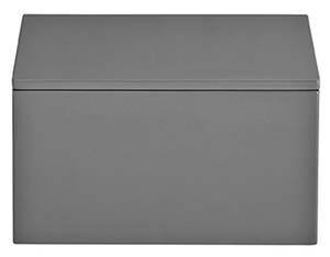 Lackbox mit Deckel hoch, anthrazit Grau - Holzwerkstoff - Kunststoff - 19 x 11 x 19 cm