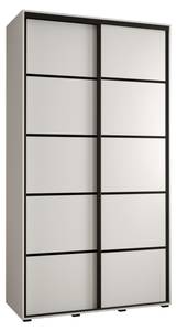 ARMOIRE À PORTES COULISSANTES DAVOS 4 Blanc - Largeur : 130 cm