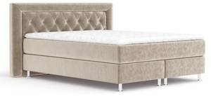 Boxspringbett Lavello Beige - Breite: 200 cm