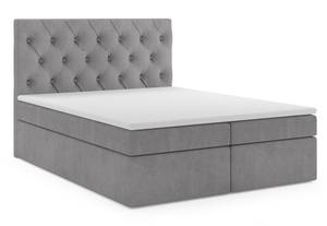 Boxspringbett BLANO 180 cm MH85 Grau Grau - Holzwerkstoff - 180 x 123 x 217 cm