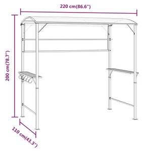 Pavillon 3012226 Anthrazit