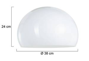 Abat-jour Kappen 32cm Matériau synthétique Blanc
