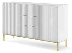 Sideboard RAVENNA B SB150 2D3D Gold - Weiß