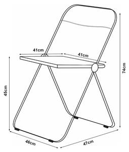 Klappstuhl Pornainen Hellrosa