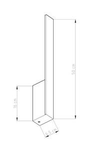 Wandleuchte Lahti 4000K Weiß - Höhe: 50 cm