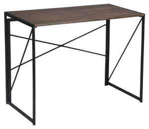 BUREAU bois foncé pliable Marron - Bois manufacturé - 50 x 72 x 100 cm