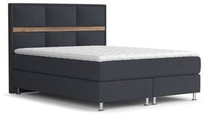 Boxspringbett Soto Schwarz - Breite: 180 cm