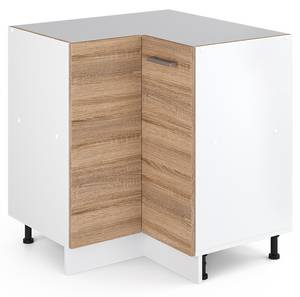 Eckschrank R-Line 29732 Braun - Weiß