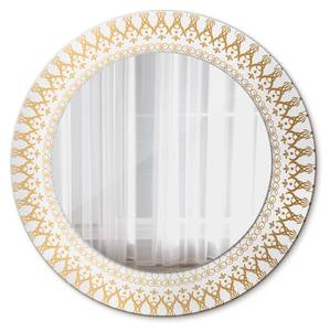 Wandspiegel Indisches Mandala Gold - Glas - 50 x 50 x 1 cm