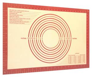 Backmatte Backunterlage Teigrollmatte Rot - Kunststoff - 60 x 1 x 40 cm