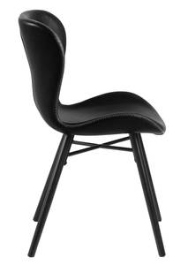 Chaise de salle à manger Bali lot de 2 Noir - Cuir synthétique - 47 x 83 x 53 cm