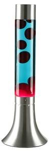 Lampe à incandescence YVONNE Bleu - Gris - Rouge - Argenté - Verre - Métal - 13 x 37 x 13 cm