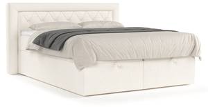 Premium Boxspringbett Jayleen Creme - Breite: 140 cm