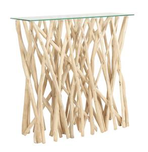 Table console GAYANA Beige - Bois manufacturé - 35 x 91 x 92 cm