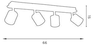 Spot de plafond WIOMA Profondeur : 66 cm