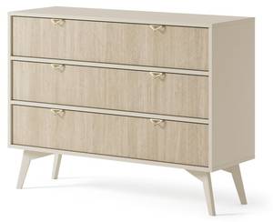 Kommode mit Schubladen FIRR Sand Beige Beige