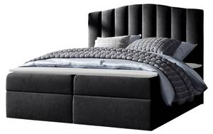 Boxspringbett Lindos Schwarz - Breite: 164 cm