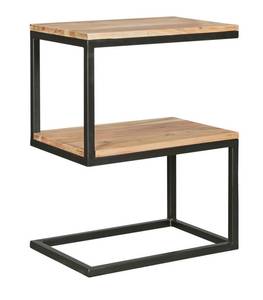 eckiger Beistelltisch MEPA S-Design Braun - Massivholz - 45 x 60 x 30 cm