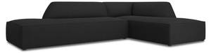 Ecksofa RUBY 4 Sitzplätze Schwarz