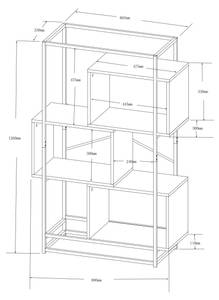 Bücherregal Rennebu Höhe: 126 cm