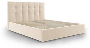 Bett mit Box + Kopfteil PHAEDRA Beige