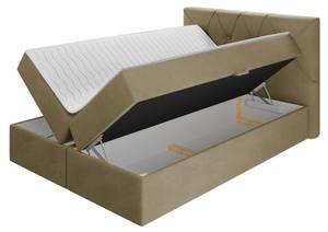 Boxspringbett Crystal Khaki - Breite: 147 cm