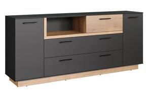 Sideboard Synnax 3 Grau - Holz teilmassiv - 189 x 80 x 40 cm