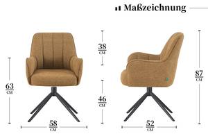 Esszimmerstuhl Thomas 2er-Set Senfgelb