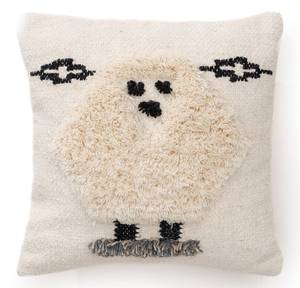 Housse de coussin Shawn Blanc crème