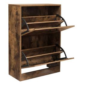 Schuhschrank Braun - Holzwerkstoff - 24 x 84 x 60 cm