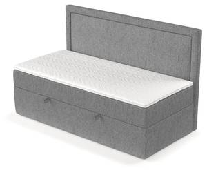 Boxspringbett Luvi Grau - H2 - Tiefe: 100 cm