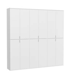 Kleiderschrank ProjektX Weiß - Holz teilmassiv - 195 x 193 x 34 cm