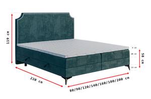 Boxspringbett LEI Breite: 200 cm - H3