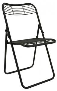 Klappbarer Stuhl aus gealtertem Metall Metall - 51 x 82 x 45 cm