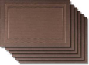 Tischset 201104 6er Set Braun - Kunststoff - 31 x 2 x 45 cm