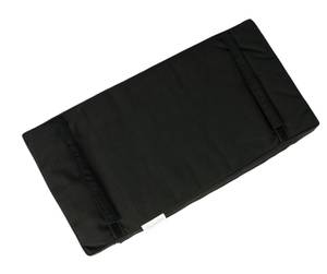 Picknicktisch Kissen 55 cm - 6 Stück Schwarz - Textil - 27 x 5 x 55 cm