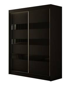 Kleiderschrank SOLTI Schwarz - Breite: 120 cm