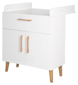 Commode à langer Mick Blanc - Bois manufacturé - 77 x 104 x 91 cm