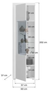 Regal Skylight Beige - Holz teilmassiv - 351 x 202 x 46 cm