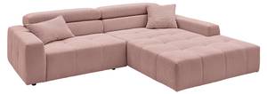 Ecksofa RENO Pink - Armlehne davorstehend rechts - Ecke davorstehend rechts