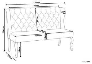 2-Sitzer Sofa TORSBY Schwarz - Braun - Hellbraun