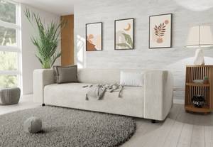 Sofa 3 Sitzer Mette aus Cord-Sttoff Beige